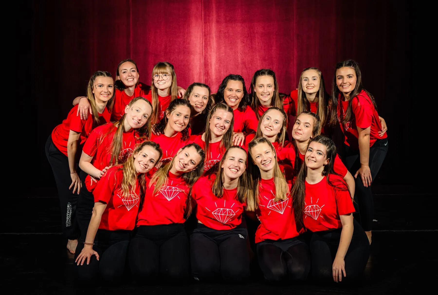 Het volledige Diamonds Team van lesgevers